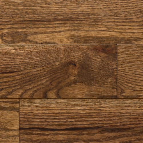 PRO Collection - Red Oak Acorn Brown Engineered 1/2 " in Pro-Brushed 5 " Hardwood