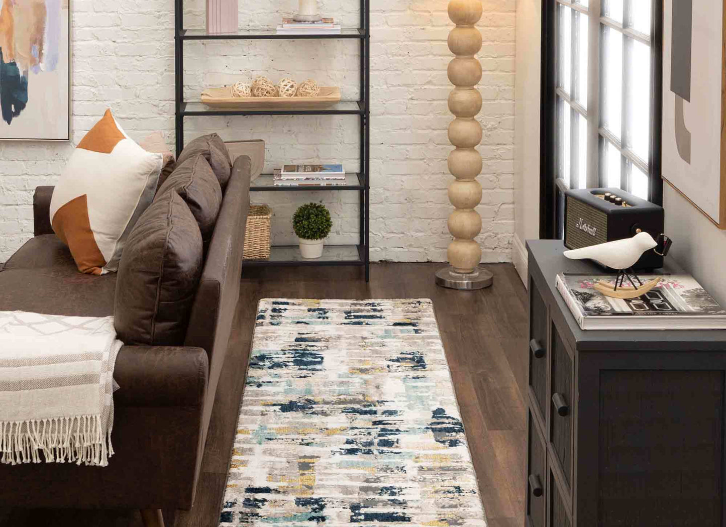 Provenance Majolica Blue in Majolica Blue 2'4"x7'10" Area Rugs