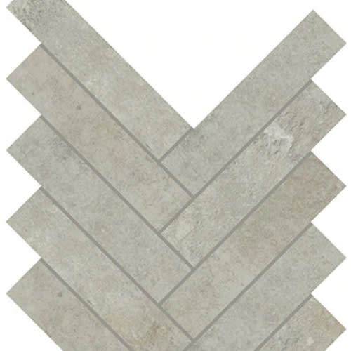 Rekindle in Light Grey Herringbone Tile