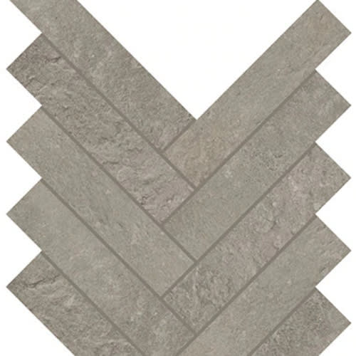 Rekindle in Medium Grey Herringbone Tile