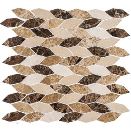Colonial in Rock Haven Long 2 1/2x1 Long Hex Natural Stone