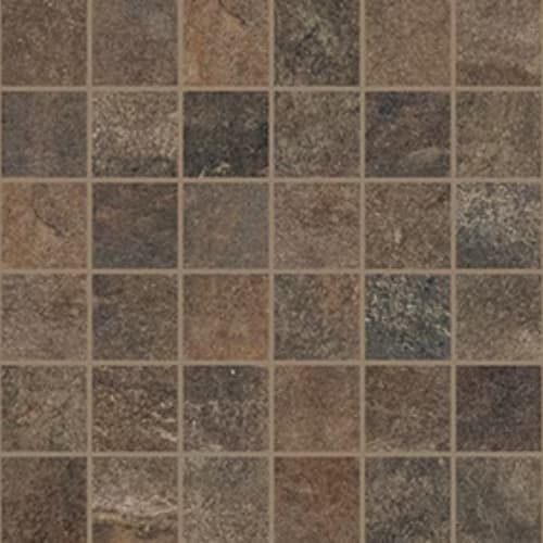 Slate Attache in Multi Brown - Mosaic Tile