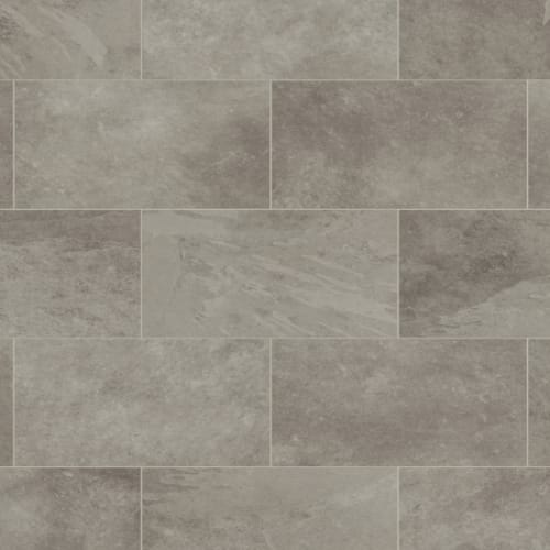 Knight Tile Rigid Core in Grey Riven Slate Luxury Vinyl