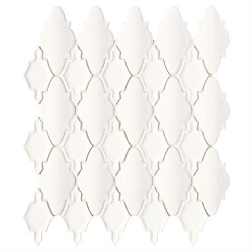 Serliana in White Mosaic (Moroccan) - 14x12 Tile