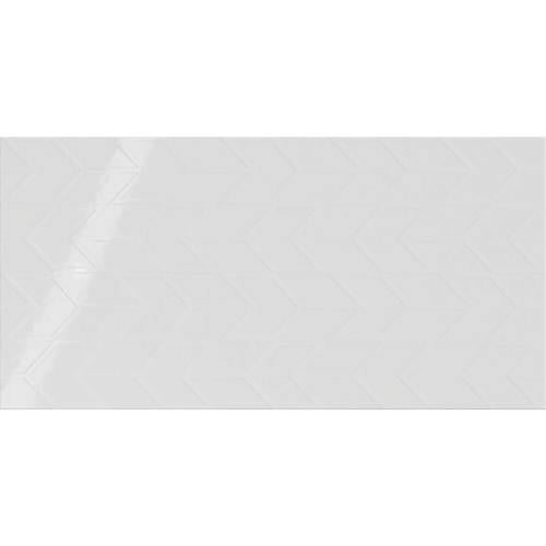 Showscape in Stylish White Chevron 12x24 Tile