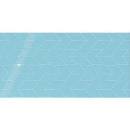 Showscape in Crisp Blue Chevron 12x24 Tile