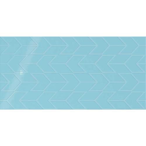 Showscape in Crisp Blue Chevron 12x24 Tile