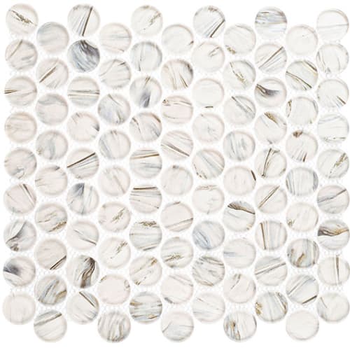 Spheres Collection in Crushed Ice Glass Tile