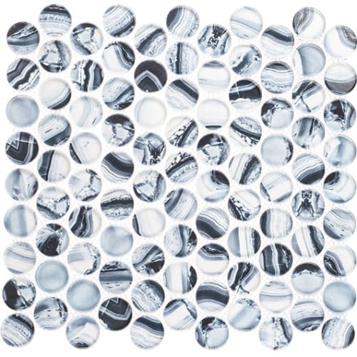 Spheres Collection in Blueberry Glass Tile