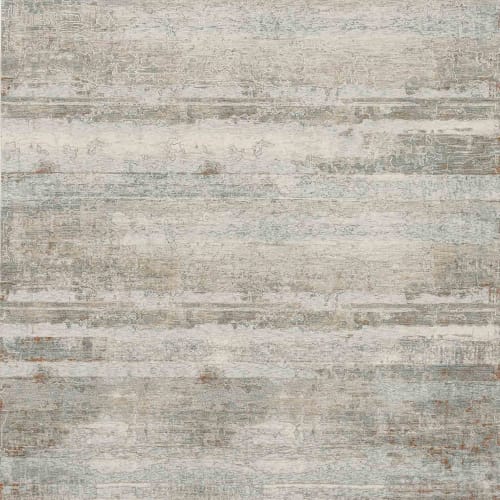 Silk Road Cream Dark Grey in Cream Dark Grey 6'7"x9'4" Area Rugs