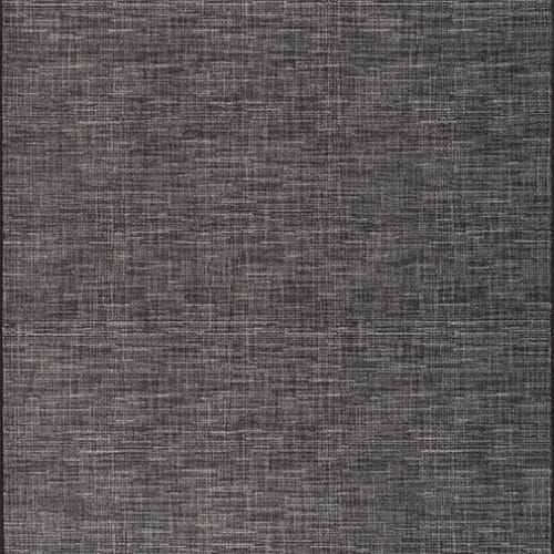 Stitches - Black Linen in Black Linen Area Rugs