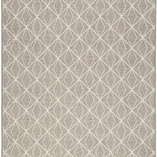 Subtle Solitaire - Gray Tweed in Gray Tweed Area Rugs