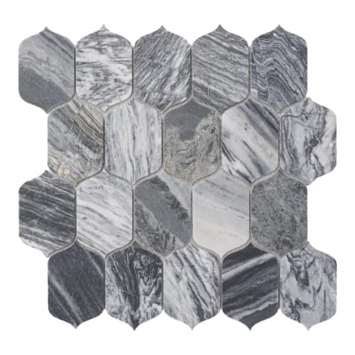 Lantern in Bardiglio Glass Tile