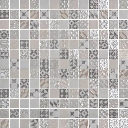 Uptown Glass in Metro Cream Glass Tile