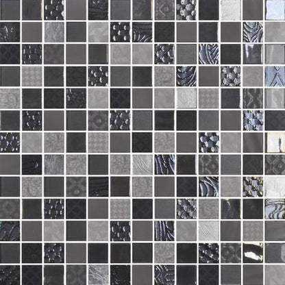 Uptown Glass in Metro Gray Glass Tile