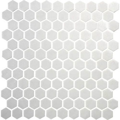 Uptown Glass in Matte Alabaster Glass Tile