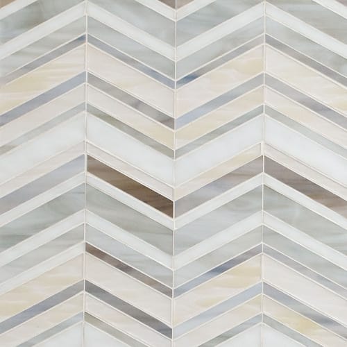 Urban Wave in Greige Glass Tile