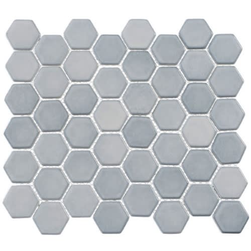 Greenwich Collection Hex in Urbanite (Hex) Glass Tile