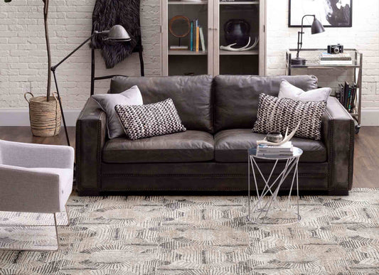 Valiant Frost Grey in Frost Grey 6'6"x9'6" Area Rugs