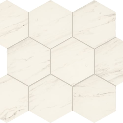 Perpetuo in Timeless White Hexagon 8 Tile
